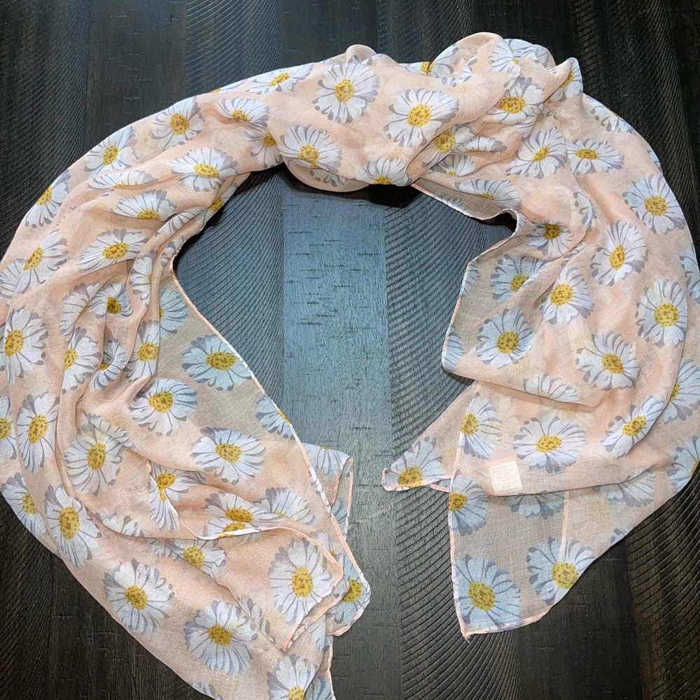Floral Peach Scarf